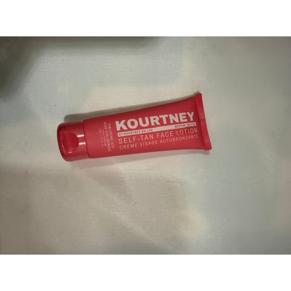 Kourtney by Kourtney Kellar Self-Tan Face Lotion Medium Hyaluronic Acid 2.5oz